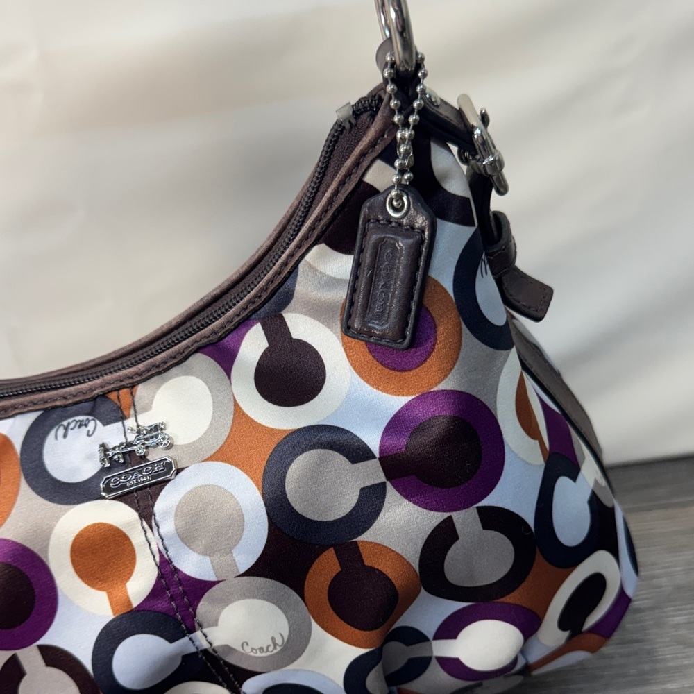 Coach Multicolor Circle Pattern Shoulder Bag small shoulder bag - Picture 4 of 11
